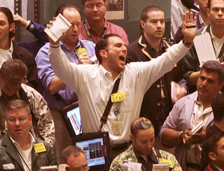 Campos leads an impromptu wave in hopes of getting telecommunications giant AT&T's stock price up.
